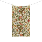 William Morris Hummingbird Hand Towel: Vintage Style Botanical Bird Floral Accent