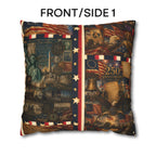 Patriotic Pillow Cover: USA 250th Anniversary Decor