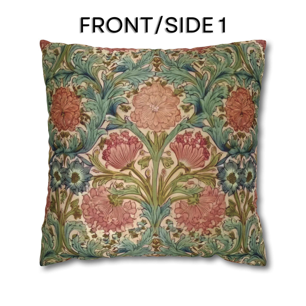 William Morris Style Hyacinth Pillow Cover: John Henry Dearle Inspired Floral