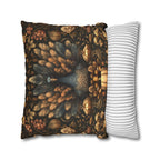 Fall Harvest Turkey Pillow Cover:  William Morris Inspired Botanical Autumn Accent