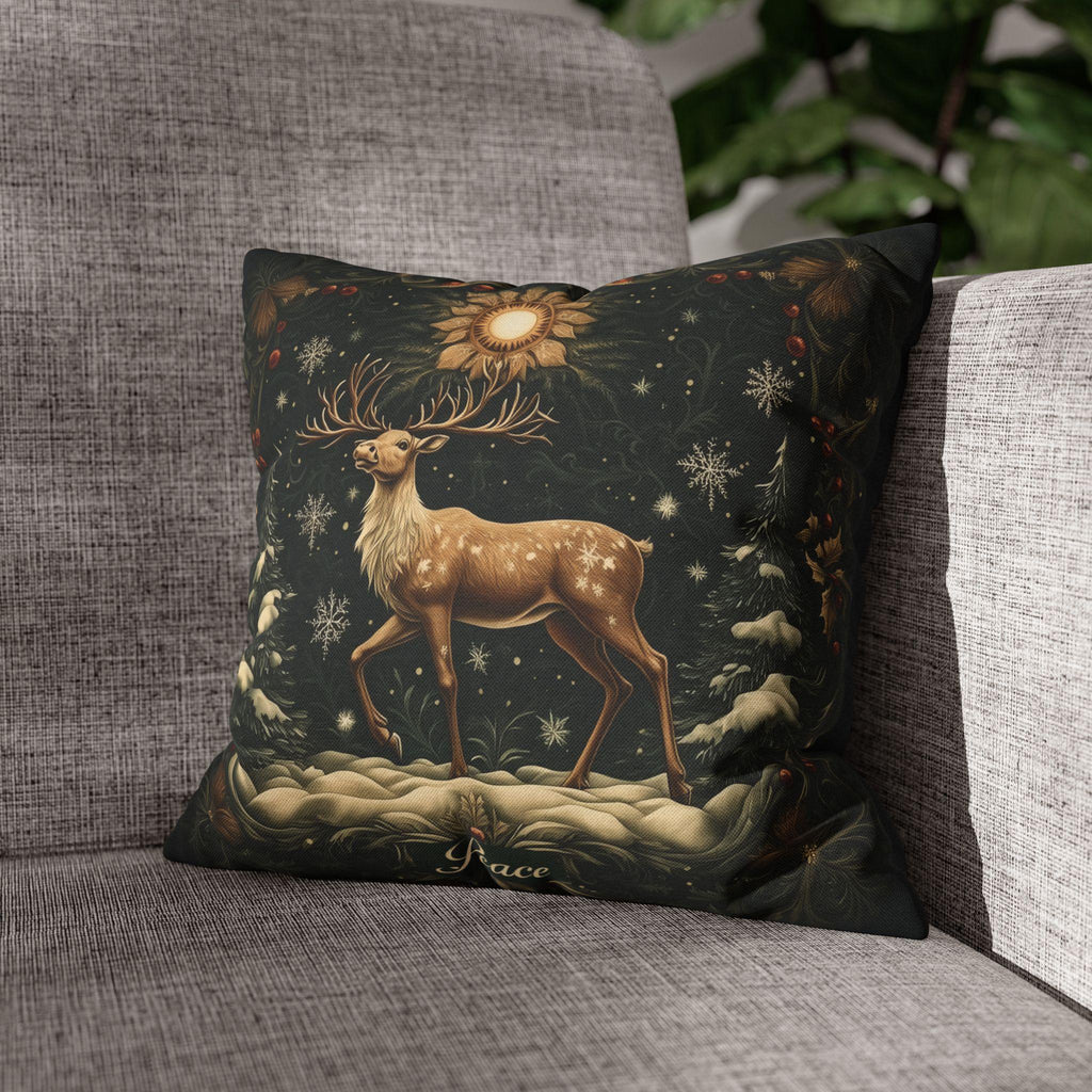 William Morris Reindeer Winter Pillowcase,  Christmas Decorative Cushion Cover