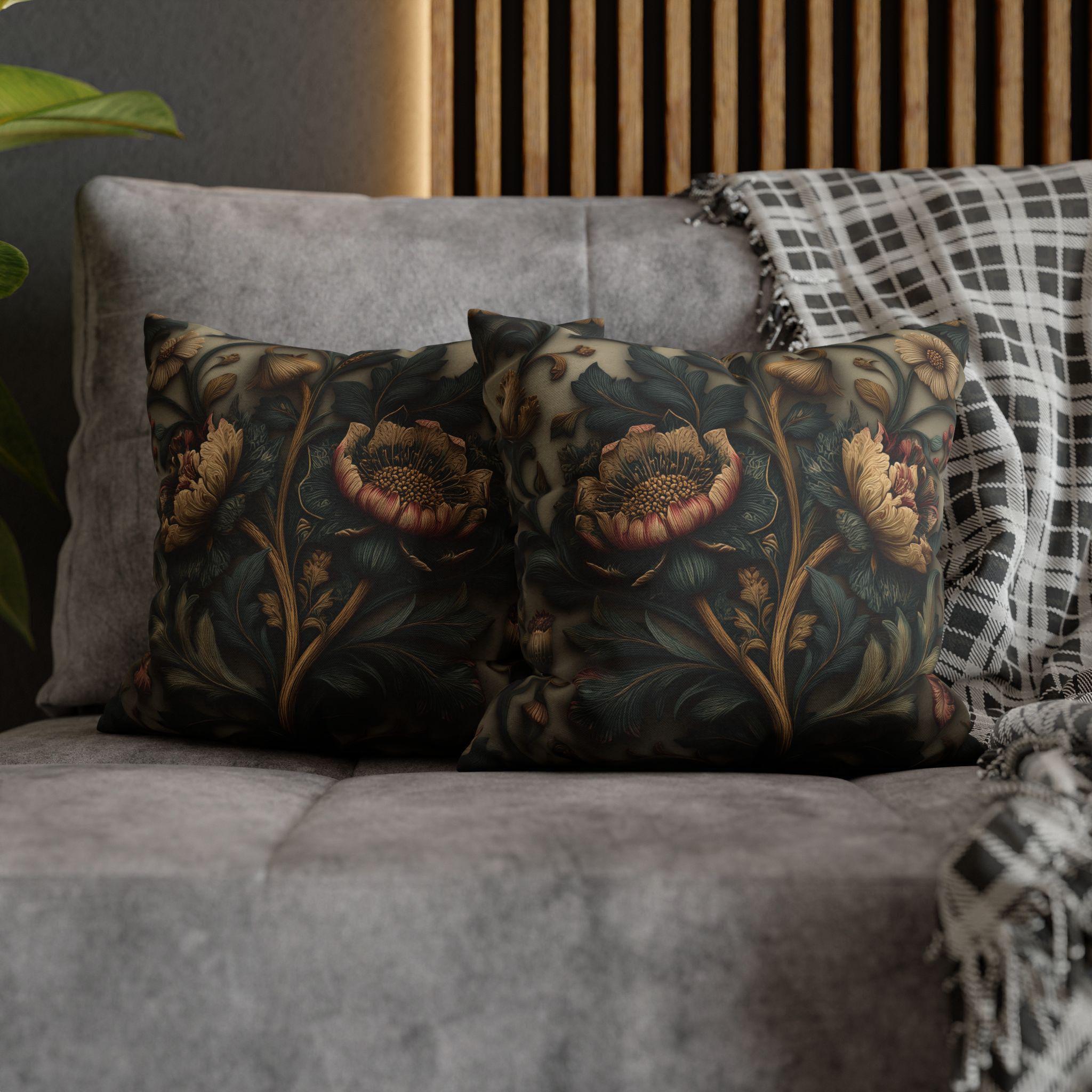 Spring Moody Blooms Pillow Cover: William Morris Inspired Home Decor Refresh