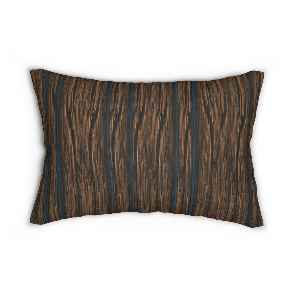 William Morris Inspired Winter Snowman Lumbar Pillow, Christmas Throw Cushion