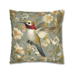 William Morris Hummingbird Pillow Cover: Arts & Crafts Floral Cushion