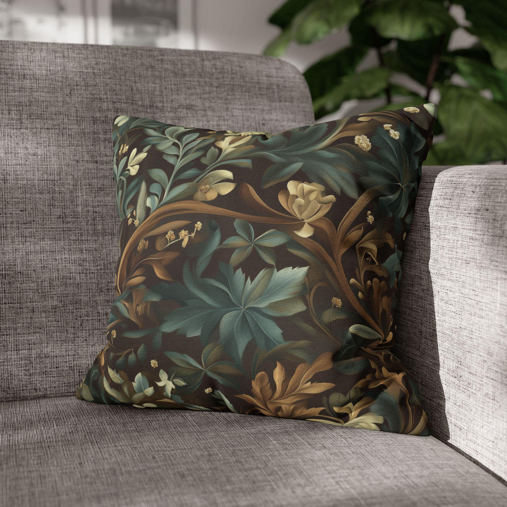 William Morris Botanical Pillow Cover: Vintage Style Floral Accent Pillow