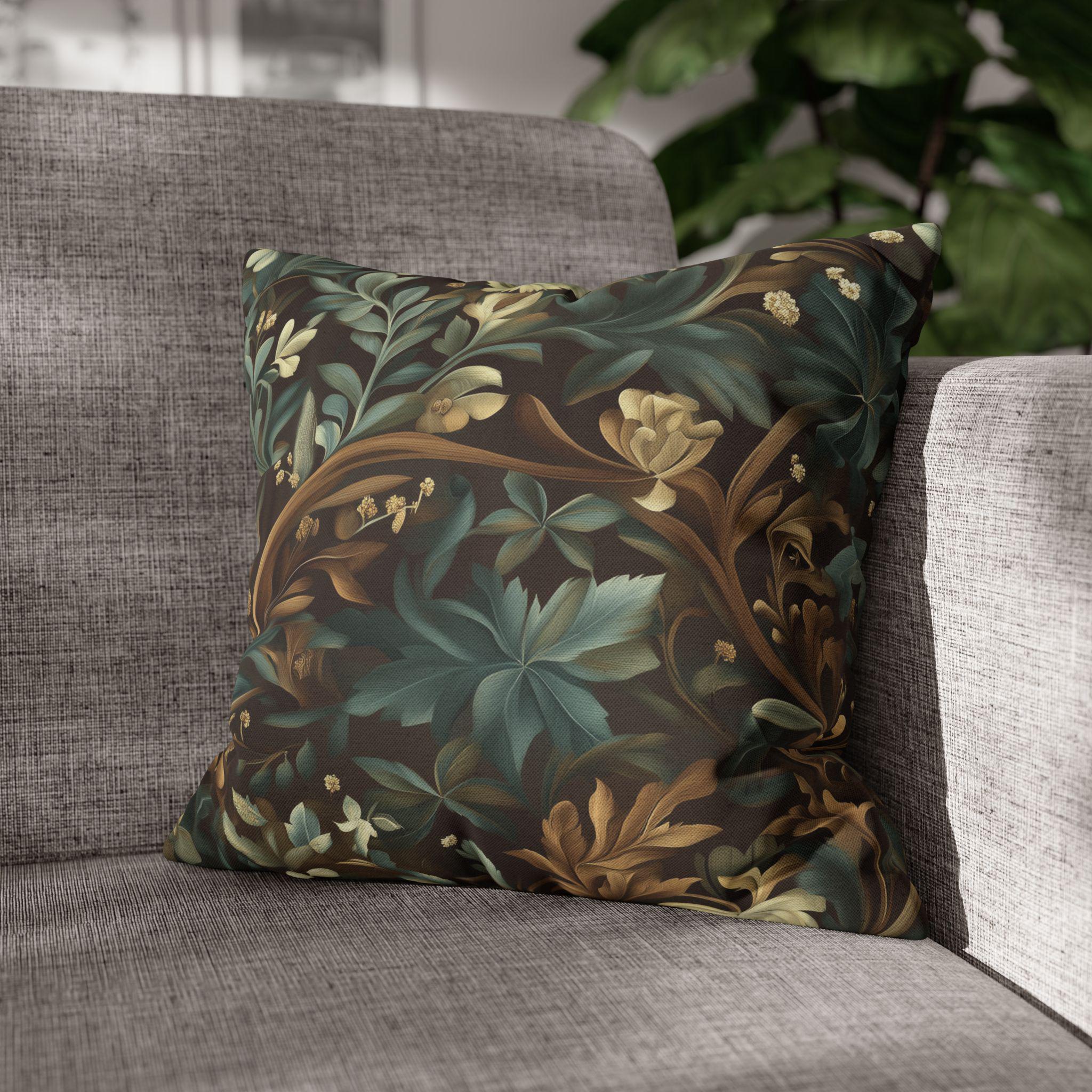 William Morris Botanical Pillow Cover: Vintage Style Floral Accent Pillow