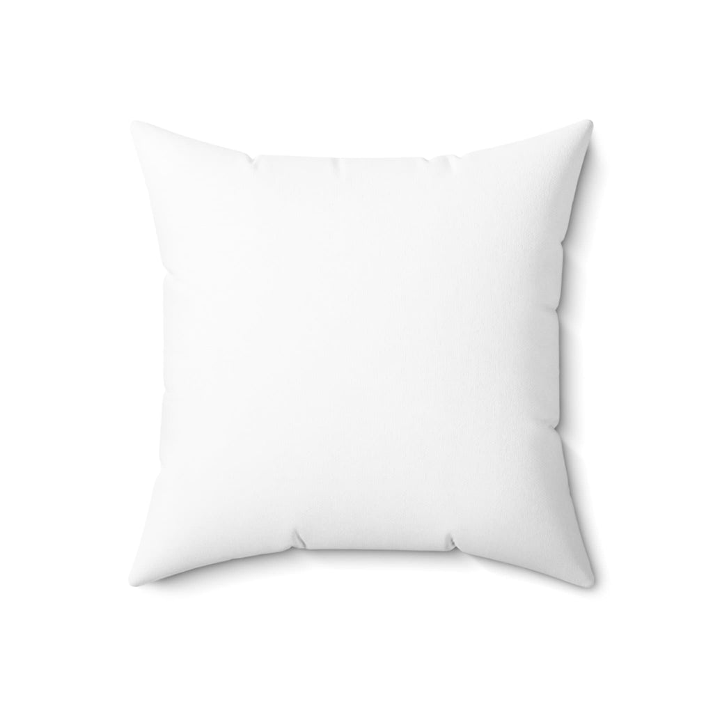 Personalized White Faux Suede Pillow with Greek Key Border and Custom Monogram Initials