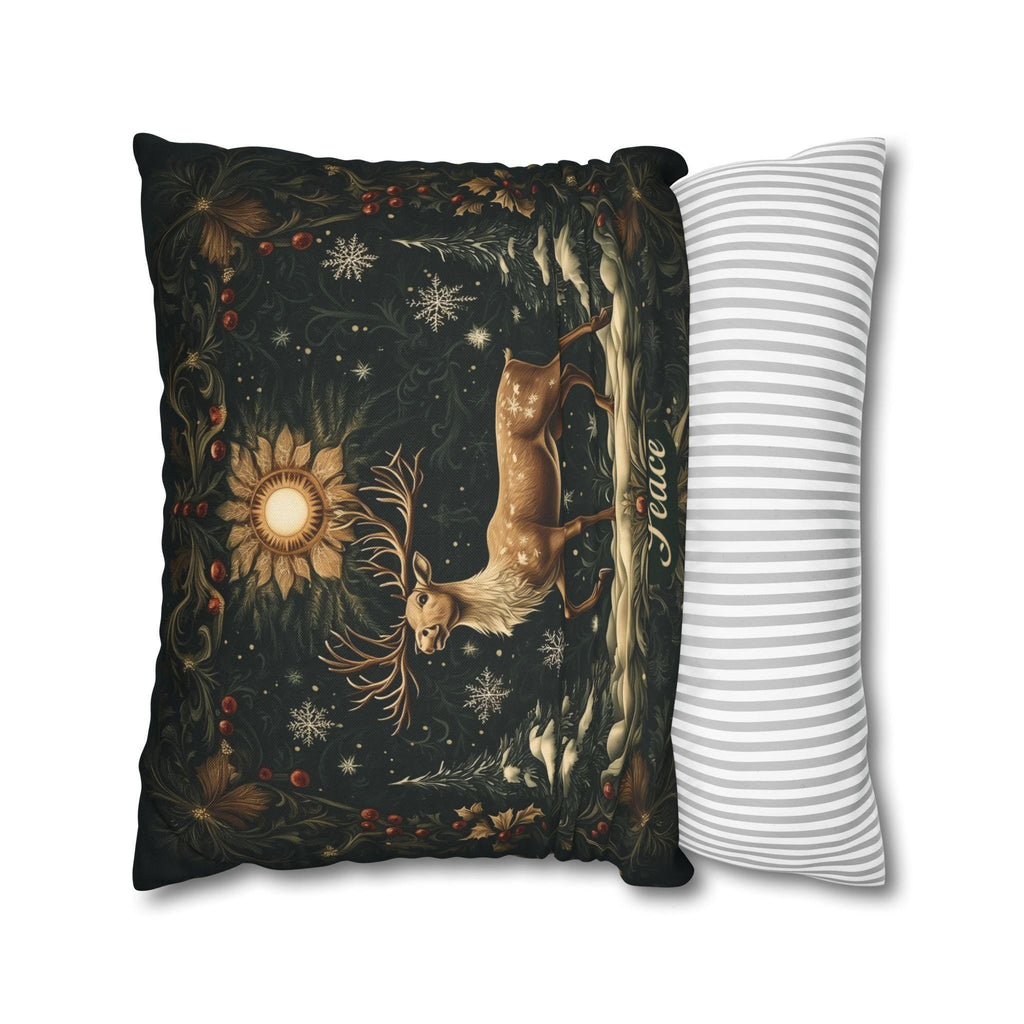 William Morris Reindeer Winter Pillowcase,  Christmas Decorative Cushion Cover