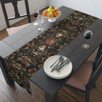 William Morris Inspired Christmas Table Runner: Nutcracker and Santa Holiday Table Decor