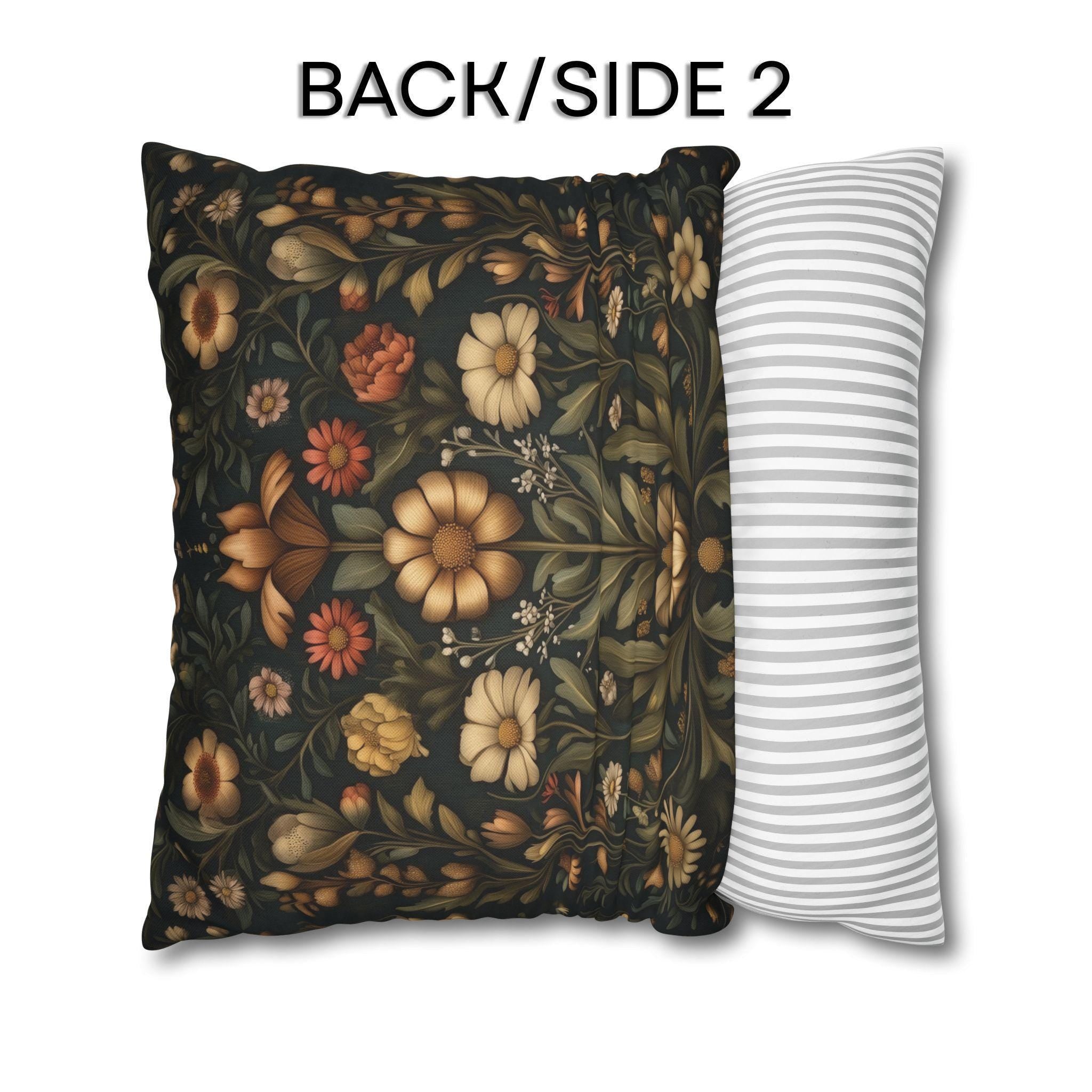 William Morris Inspired Throw Pillow Cover: Spring Garden Botanicals