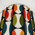 Bauhaus Shower Curtain: Retro Mid Century Modern  Bold Geometric Design