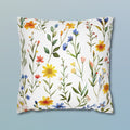 Wildflower Meadow Pillow Cover: Vibrant Floral Accent Cushion