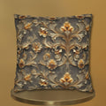 French Damask Pillow Cover, Golden Floral Elegant Home Decor