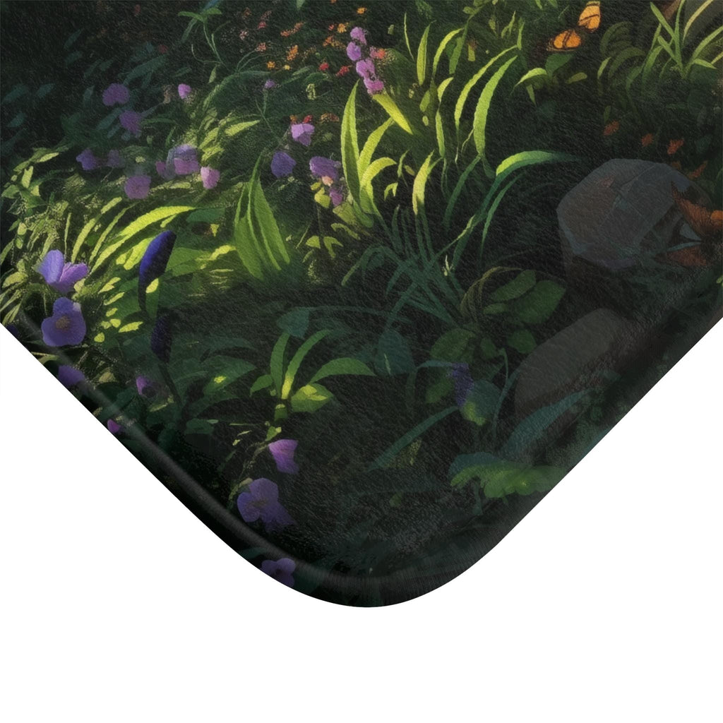 Enchanting Forest Shower Curtain & Bath Mat: Whimsical Nature Decor for Boho Bathrooms - Sold Separately
