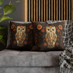 William Morris Owl Pillow Cover: Whimsical Woodland Animal Decor
