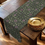 Elegant William Morris Arts and Crafts Floral Table Runner: 7 Colorway Choices