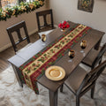 Christmas Table Runner: Classic Holly & Tartan Plaid