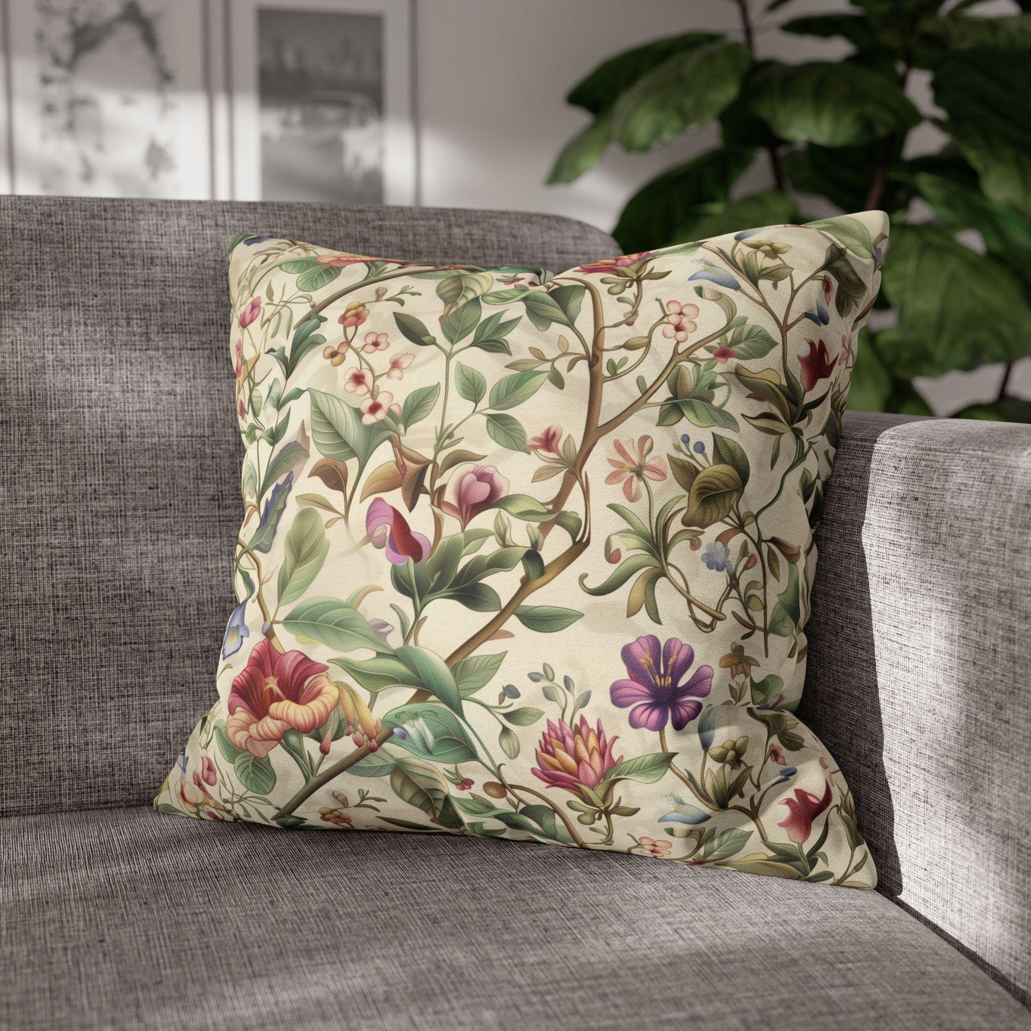 William Morris Botanical Pillow Cover: Vintage Floral Arts & Crafts Decor