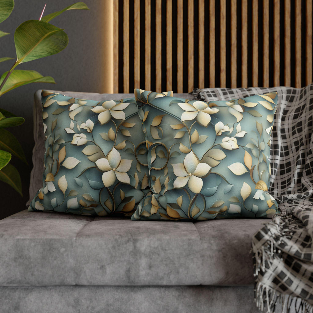 William Morris Inspired Botanical Floral Pillow Cover: Elegant Nature Home Decor Cushion