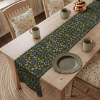 Elegant William Morris Arts and Crafts Floral Table Runner: 7 Colorway Choices