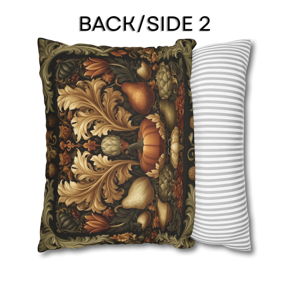 William Morris Inspired Pillow Cover: Vintage Style Autumn Harvest Tapestry