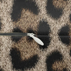 Beige Leopard Luxe Lumbar Pillow: Faux-Fur Look, Zero Cruelty