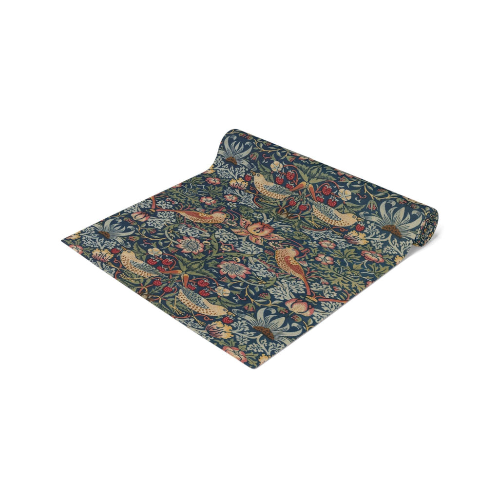 Strawberry Thief Heritage Table Runner: William Morris Classic Reimagined