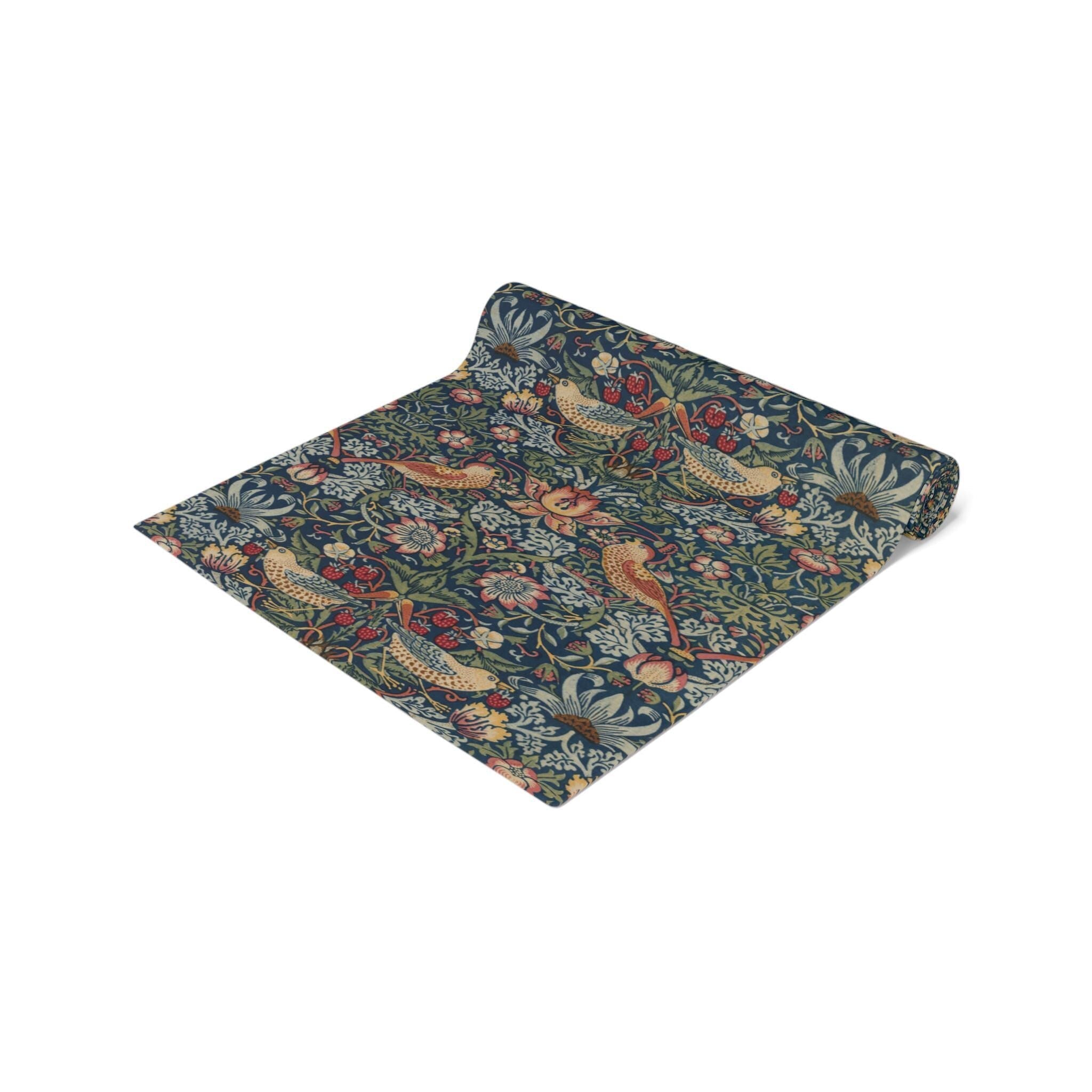 Strawberry Thief Heritage Table Runner: William Morris Classic Reimagined