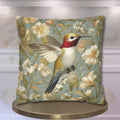 William Morris Hummingbird Pillow Cover: Arts & Crafts Floral Cushion