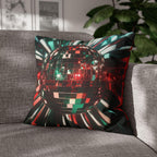 Retro Disco Ball Pillow Cover, Vibrant New Year's Eve Decor