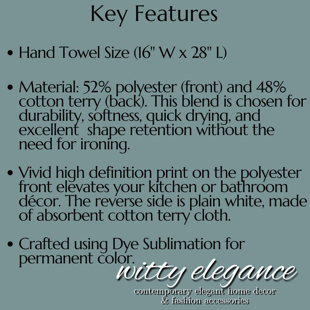 Bauhaus Hand Towel: Retro Mid Century Modern Polka Dot Decor