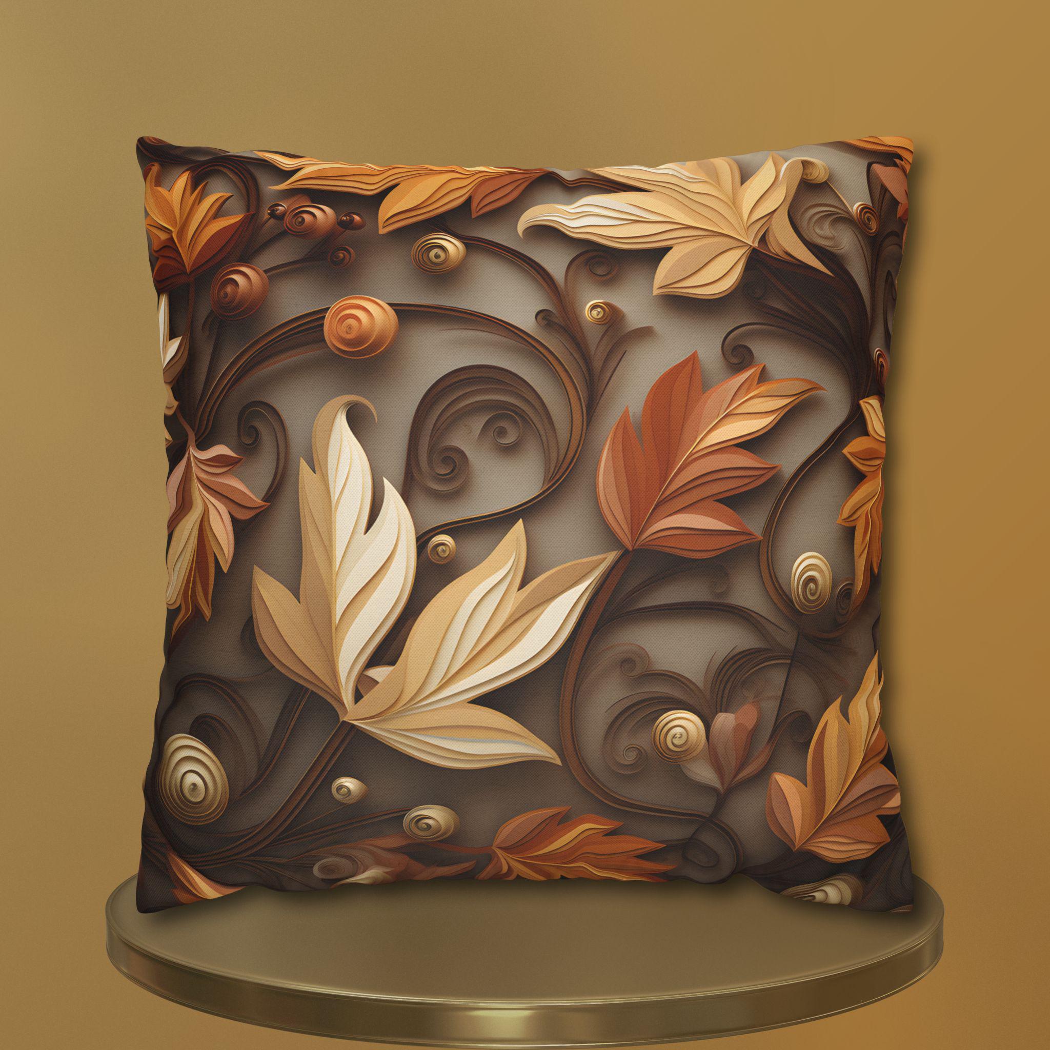 Autumn Decorative Pillowcase with Earthy Rustic Colors of Fall, Home Accent Pillow Cover