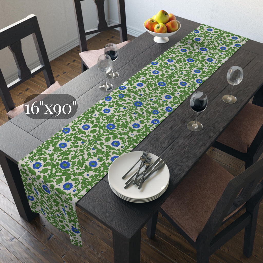 Elegant William Morris Arts and Crafts Floral Table Runner: 7 Colorway Choices