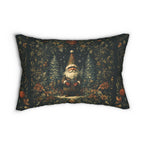 William Morris Christmas Gnome Lumbar Pillow: Holiday Home Accent
