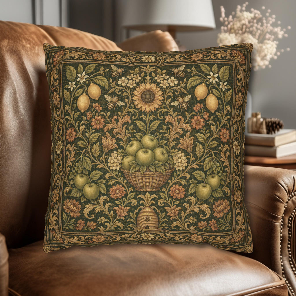 William Morris Style Pillow Cover: End of Summer Transitional Decor