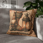 Rustic Christmas Pillow Cover: Cozy Gnome & Stocking Design for Holiday Home Decor