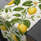 Lemon Table Runner Collection: 7 Citrus and Stripe Variations