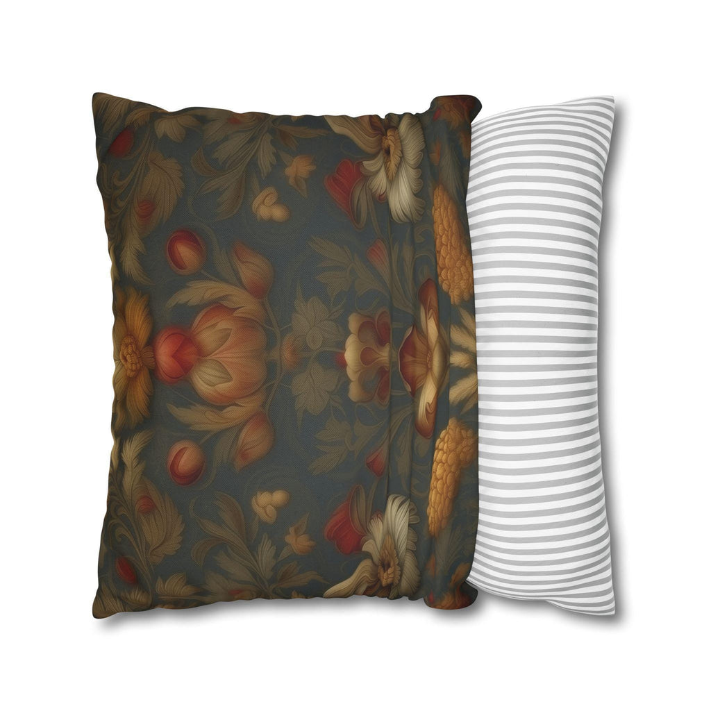 William Morris Autumn Floral Tapestry Pillow Cover: Vintage-Inspired Fall Home Accent