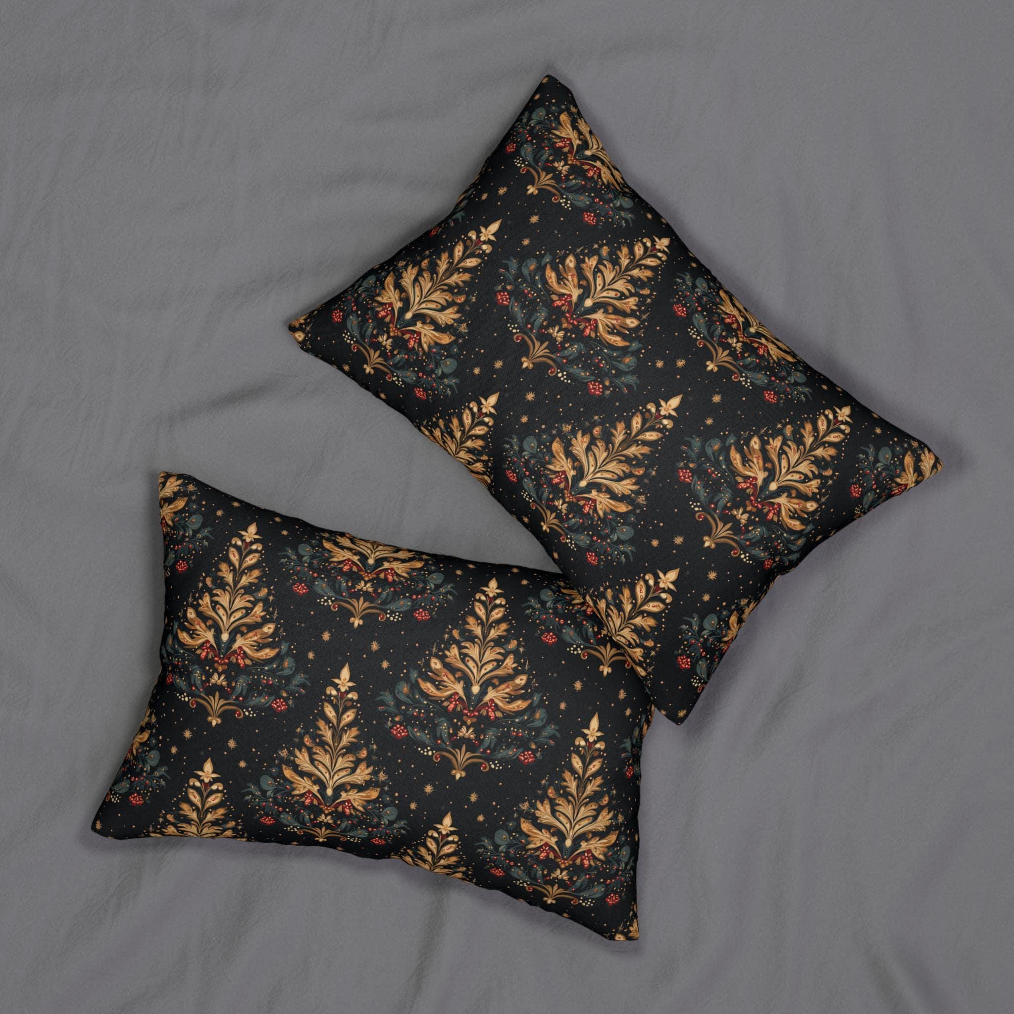 William Morris Christmas Tree Lumbar Pillow: Holiday Decor