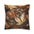 Autumn Decorative Pillowcase with Earthy Rustic Colors of Fall, Home Accent Pillow Cover