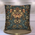 William Morris Fall Pillow Cover: Floral Autumn Vintage Style Tapestry  Accent