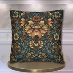 William Morris Fall Pillow Cover: Floral Autumn Vintage Style Tapestry  Accent