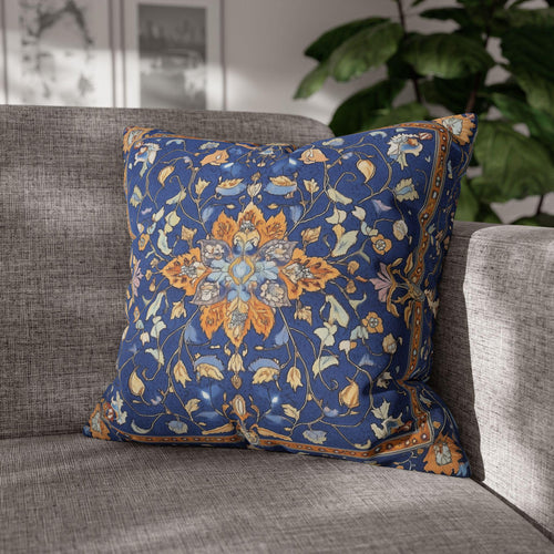 Bohemian William Morris Floral Pillowcase: Persian-Inspired Cushion Cover for Bedroom Decor