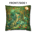 Mystical Wolf Moon Decorative Pillow Cover