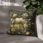 William Morris Inspired Pillow Cover: Vintage Style Autumn Tapestry in Sage and Cream
