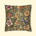 William Morris Botanical Hummingbird Throw Pillow Cover: Floral Vintage Style