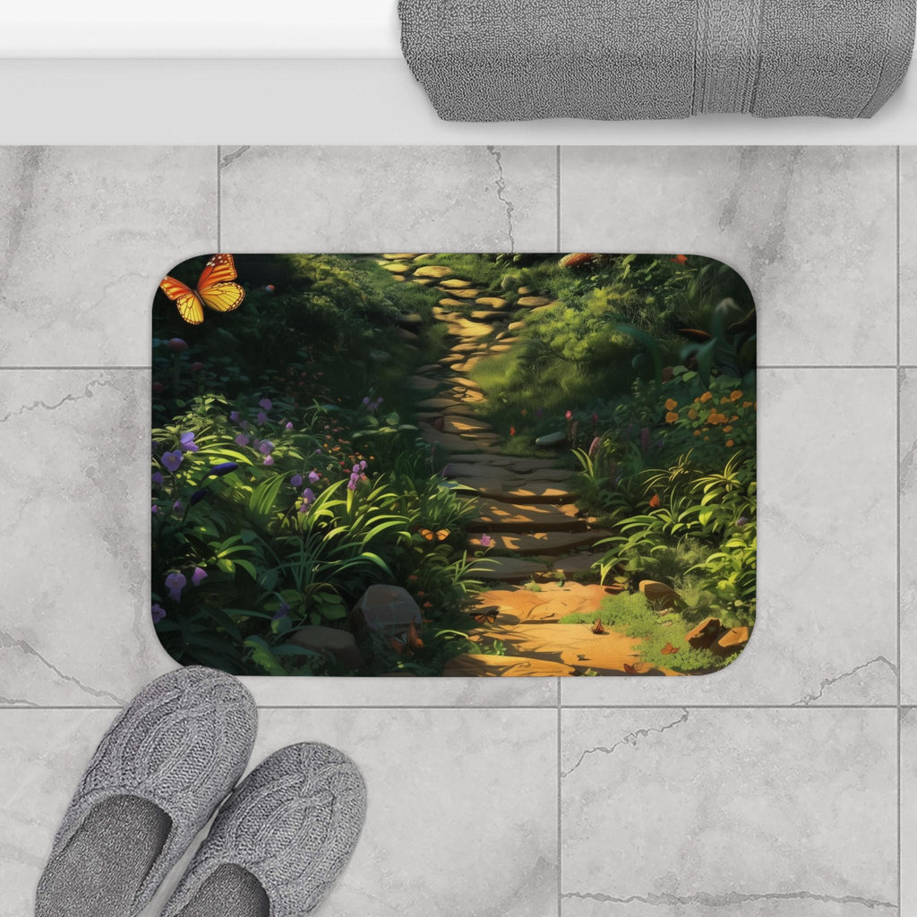Enchanting Forest Shower Curtain & Bath Mat: Whimsical Nature Decor for Boho Bathrooms - Sold Separately
