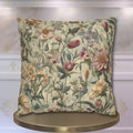 William Morris Inspired Botanical Tapestry Pillowcase: Arts and Crafts Floral Cushion Cover