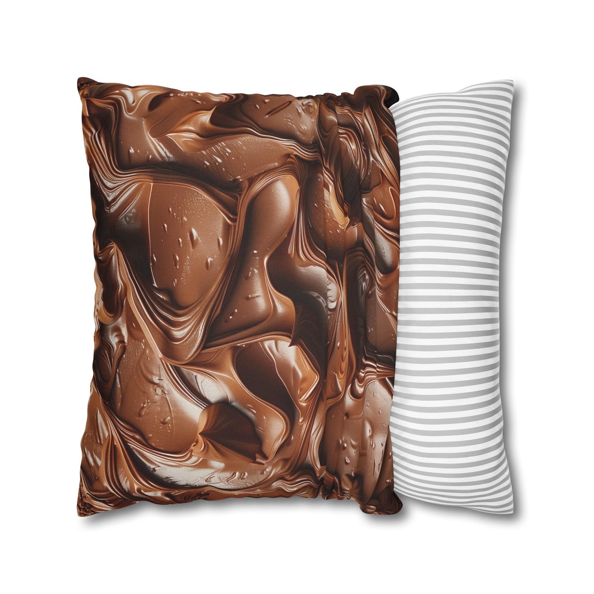 Chocolate Fudge Frosting Pillow Cover, Dessert Home Decor