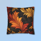 Autumn Leaves Pillow Cover: Gold, Orange, Red Foliage Design